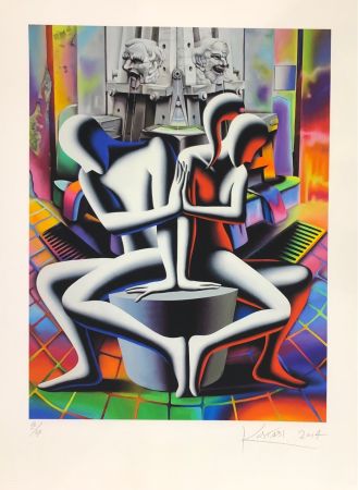 Serigrafia Kostabi - Sans titre 