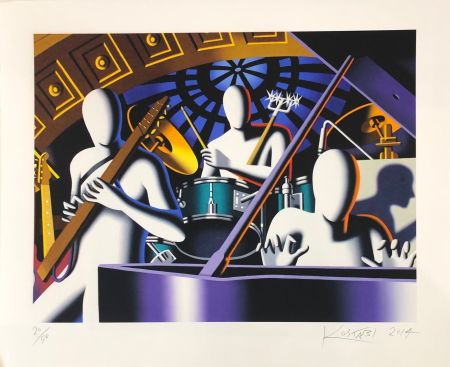 Serigrafia Kostabi - Sans titre