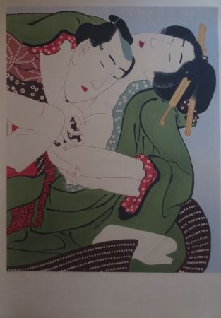 Litografia Utamaro - Sans titre