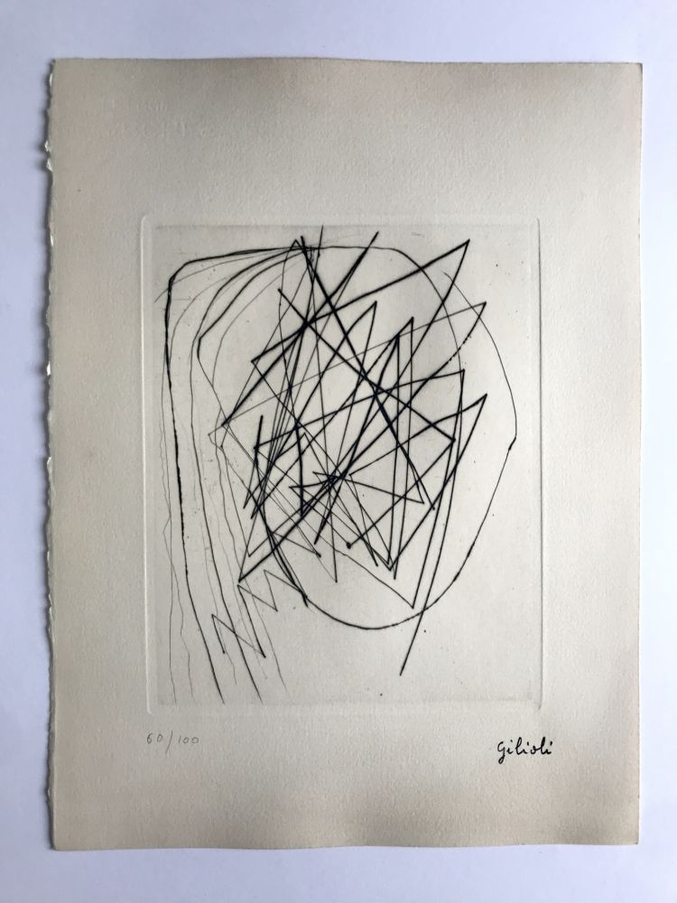 Incisione Gilioli - Sans titre (d'après un dessin de 46)
