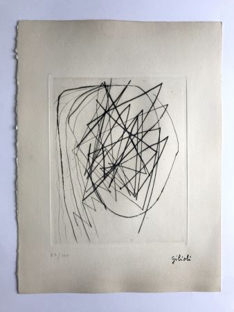 Incisione Gilioli - Sans titre (d'après un dessin de 46)