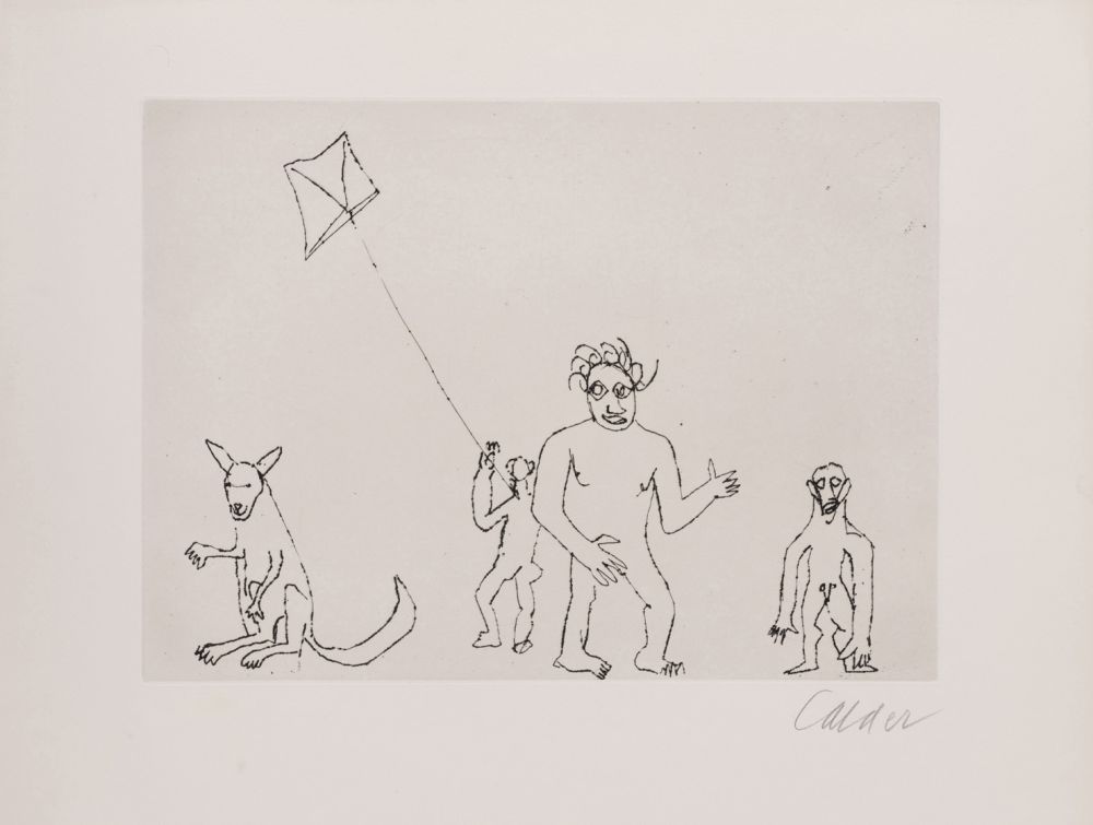 Incisione Calder - Santa Claus VII