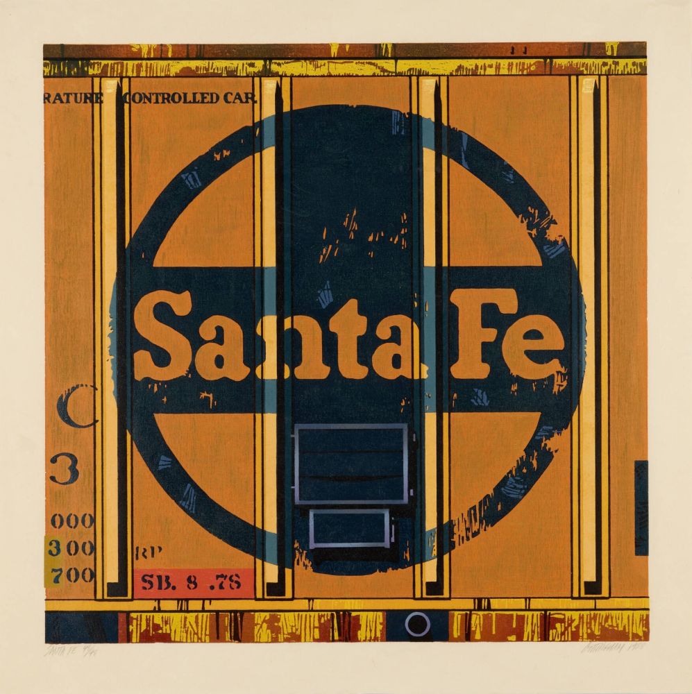 Incisione Su Legno Cottingham - Santa Fe