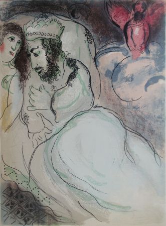 Litografia Chagall - Sara et Abimelech