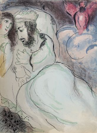 Litografia Chagall - Sara et Abimelech, 1960