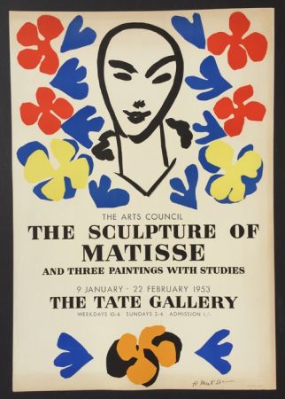 Litografia Matisse - Sculpture of Matisse – Tate Gallery