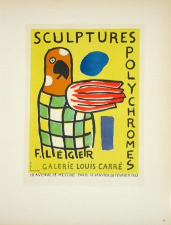 Litografia Leger - Sculptures Polychromes