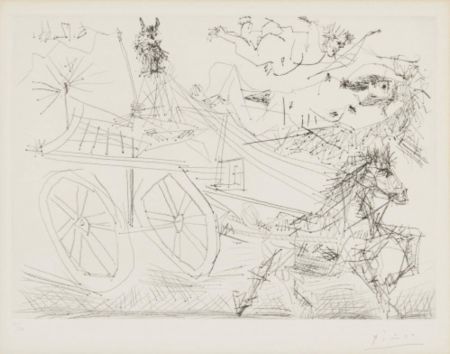 Incisione Picasso - Scène mythologique