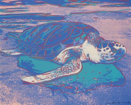 Serigrafia Warhol - Sea Turtle, FS II.360