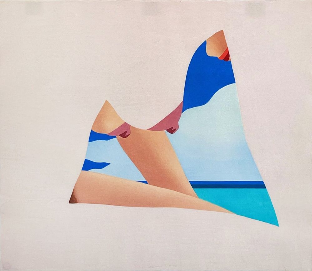 Incisione Su Legno Wesselmann - Seascape Dropout