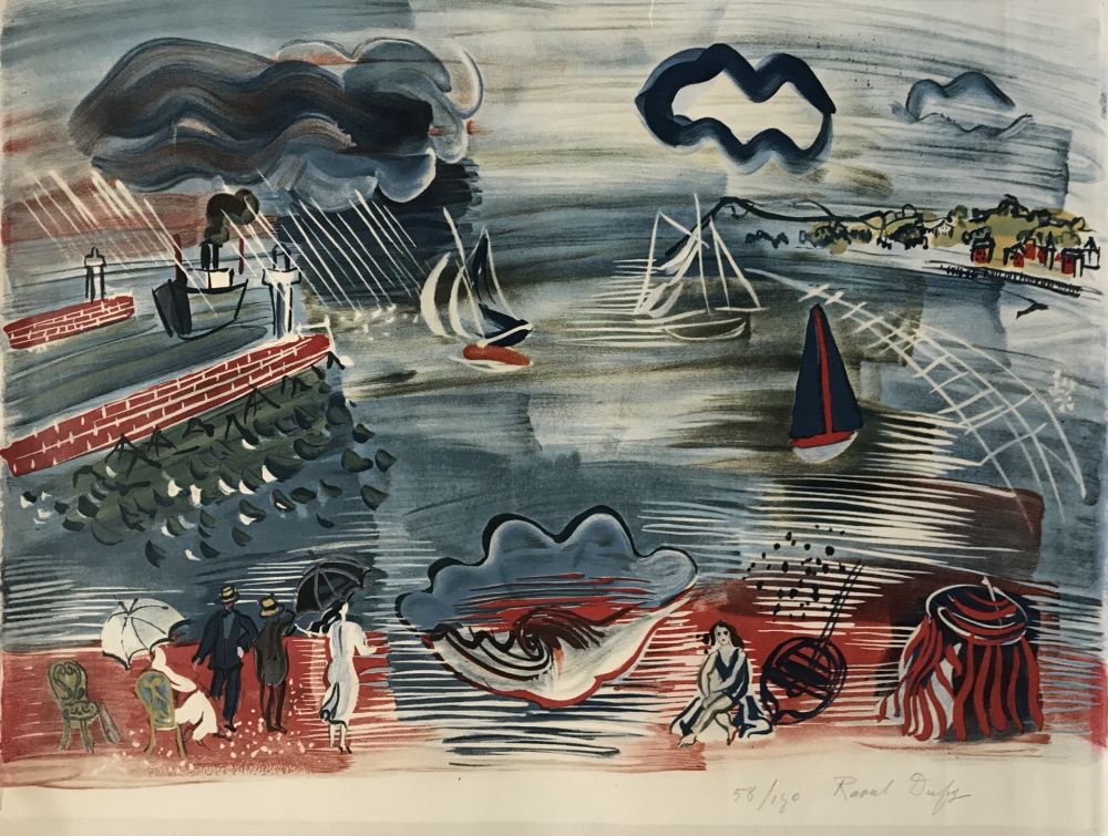 Litografia Dufy - Seaside