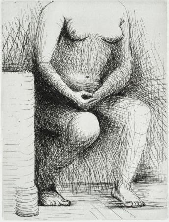Incisione Moore - Seated Figure