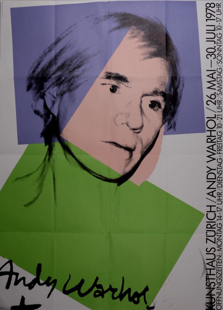 Litografia Warhol - Self-portrait, 1978 - Large sought-after poster