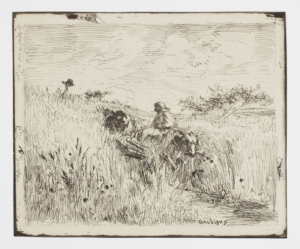 Non Tecnico Daubigny - Sentier dans les Blés (The Path in the Wheatfield)