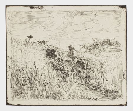 Non Tecnico Daubigny - Sentier dans les Blés (The Path in the Wheatfield)