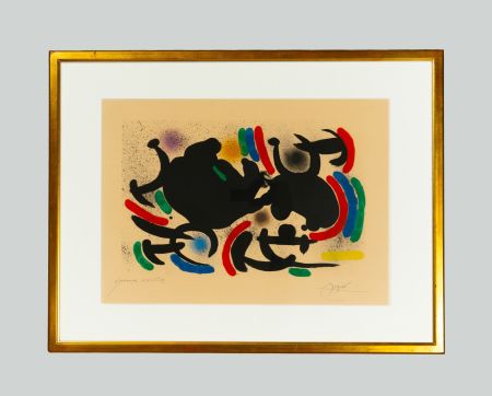 Litografia Miró - Senza titolo