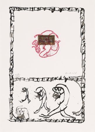 Acquaforte Alechinsky - Serpent 04