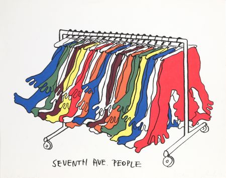 Serigrafia Kogelnik - Seventh Avenue People