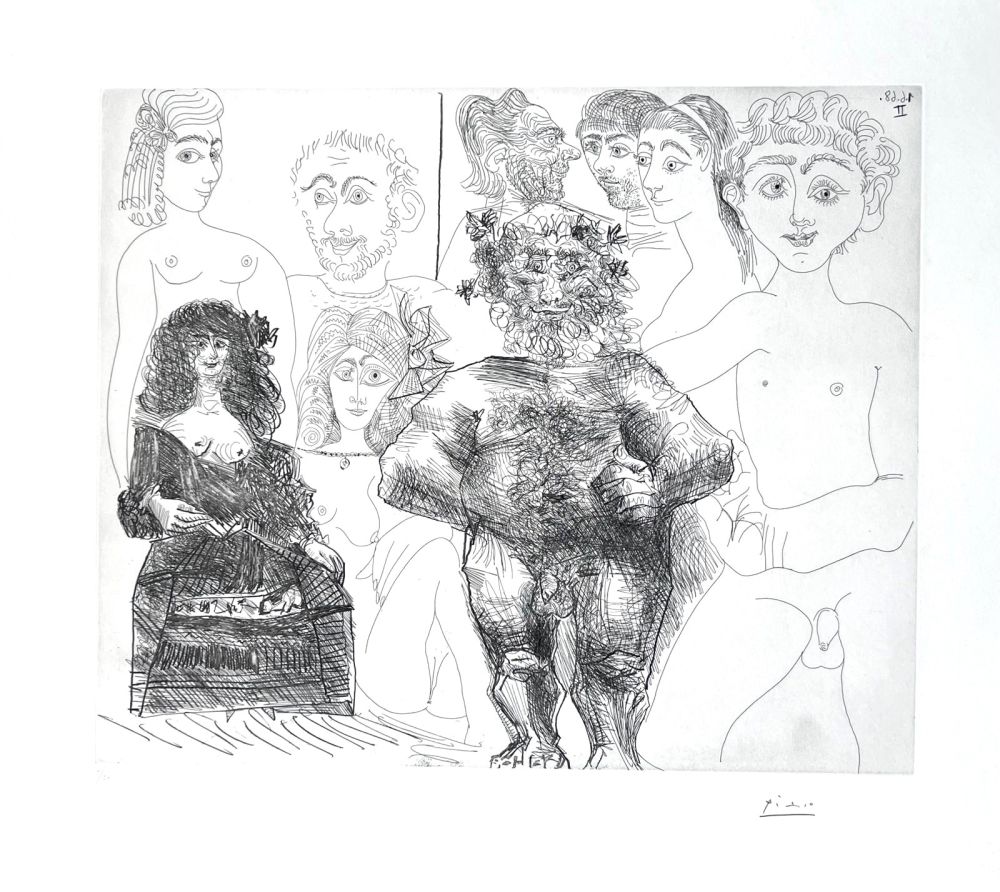 Acquaforte Picasso - Sexe à l’ancienne et à la moderne 