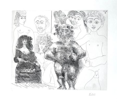 Acquaforte Picasso - Sexe à l’ancienne et à la moderne 