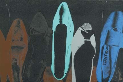 Serigrafia Warhol - Shoes with Diamond Dust