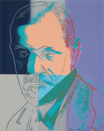Serigrafia Warhol - Sigmund Freud, II.235 from Ten Portraits of Jews of the Twentieth Century Portfolio