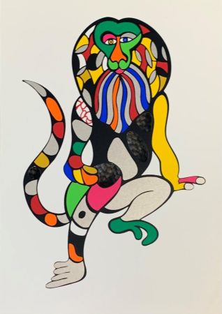Serigrafia De Saint Phalle - Singe-Lion