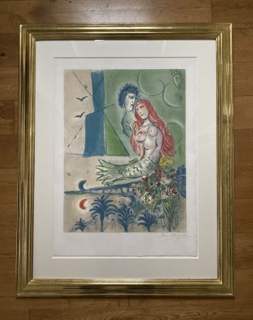 Litografia Chagall (After) -  Sirène au Poète