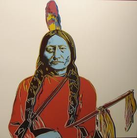 Serigrafia Warhol - Sitting Bull