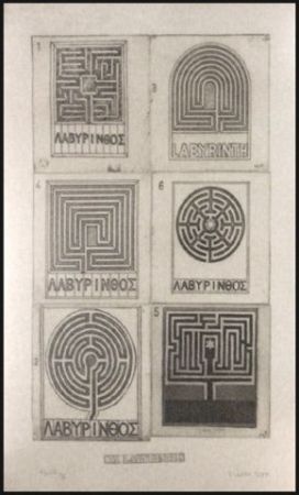 Incisione Tilson - Six Labyrinths