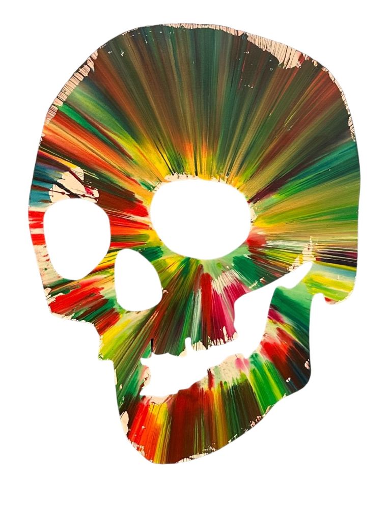 Multiplo Hirst - Skull Spin Painting