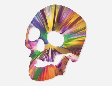 Multiplo Hirst - Skull Spin Painting