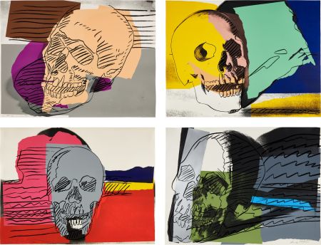 Serigrafia Warhol - Skulls Complete Portfolio (FS II.157-160)
