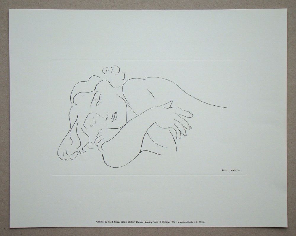 Serigrafia Matisse (After) - Sleeping Model