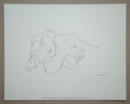 Serigrafia Matisse (After) - Sleeping Model