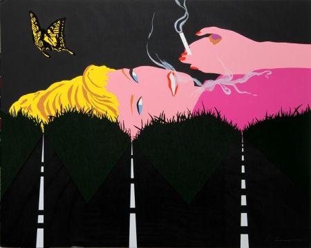 Serigrafia D'arcangelo - Smoking Blonde