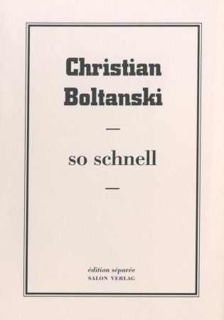 Non Tecnico Boltanski - So Schnell