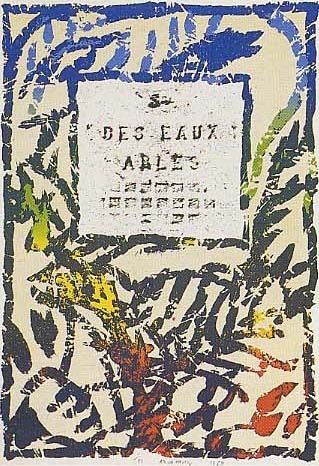 Litografia Alechinsky - Société des eaux d'Arles