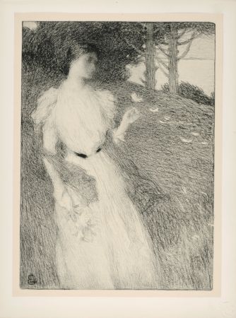 Litografia Laurent - Soir d'Octobre, 1897