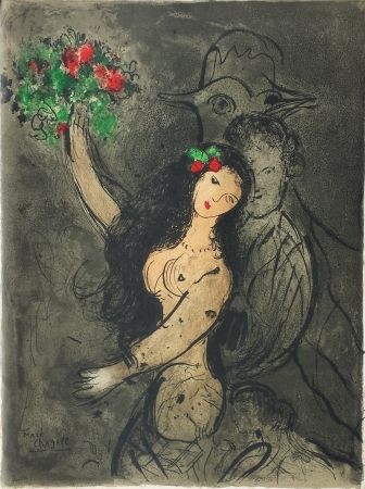Litografia Chagall - Soirée