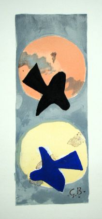 Litografia Braque (After) - Soleil et Lune II.