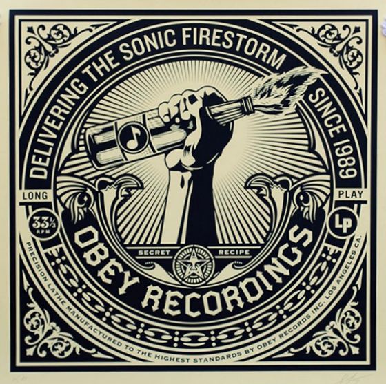 Serigrafia Fairey - Sonic Firestorm
