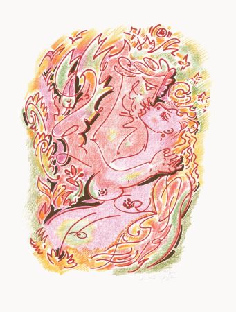 Litografia Masson - Sonnets Louise Labé