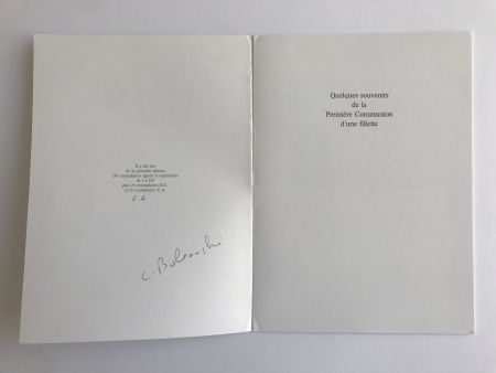 Libro Illustrato Boltanski - Souvenirs de la première communion d'une fillette