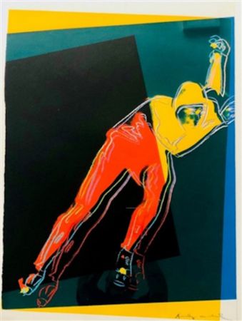 Serigrafia Warhol - Speed Skater 1(from Art and Sports Portfolio)