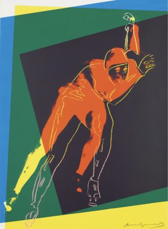 Serigrafia Warhol - Speed Skater 2 (from Art and Sports Portfolio)
