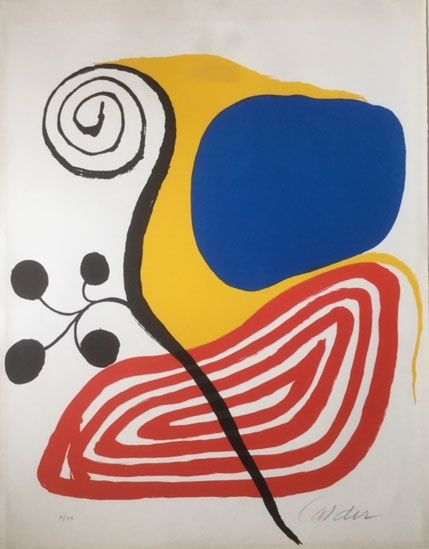 Litografia Calder - Spiral Composition