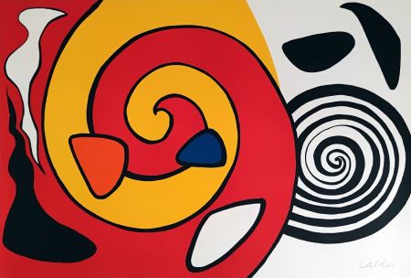 Litografia Calder - Spirale et turban