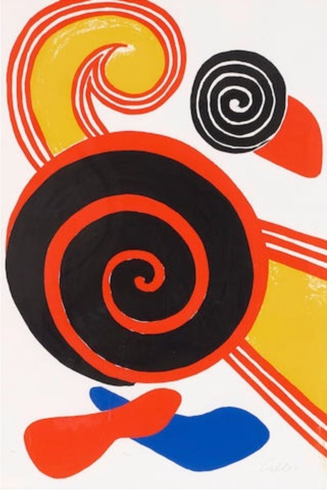 Litografia Calder - Spirals