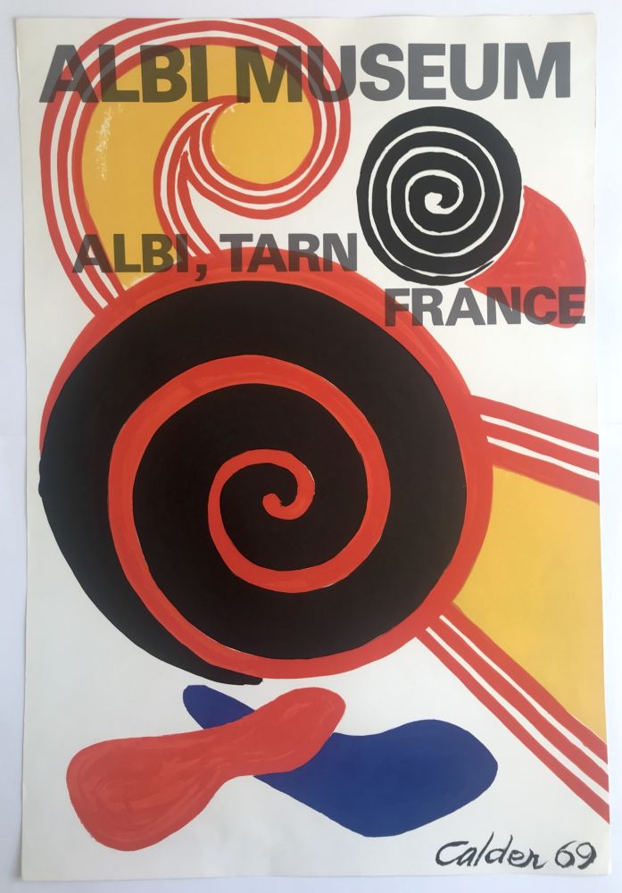 Litografia Calder - Spirals / Albi Museum